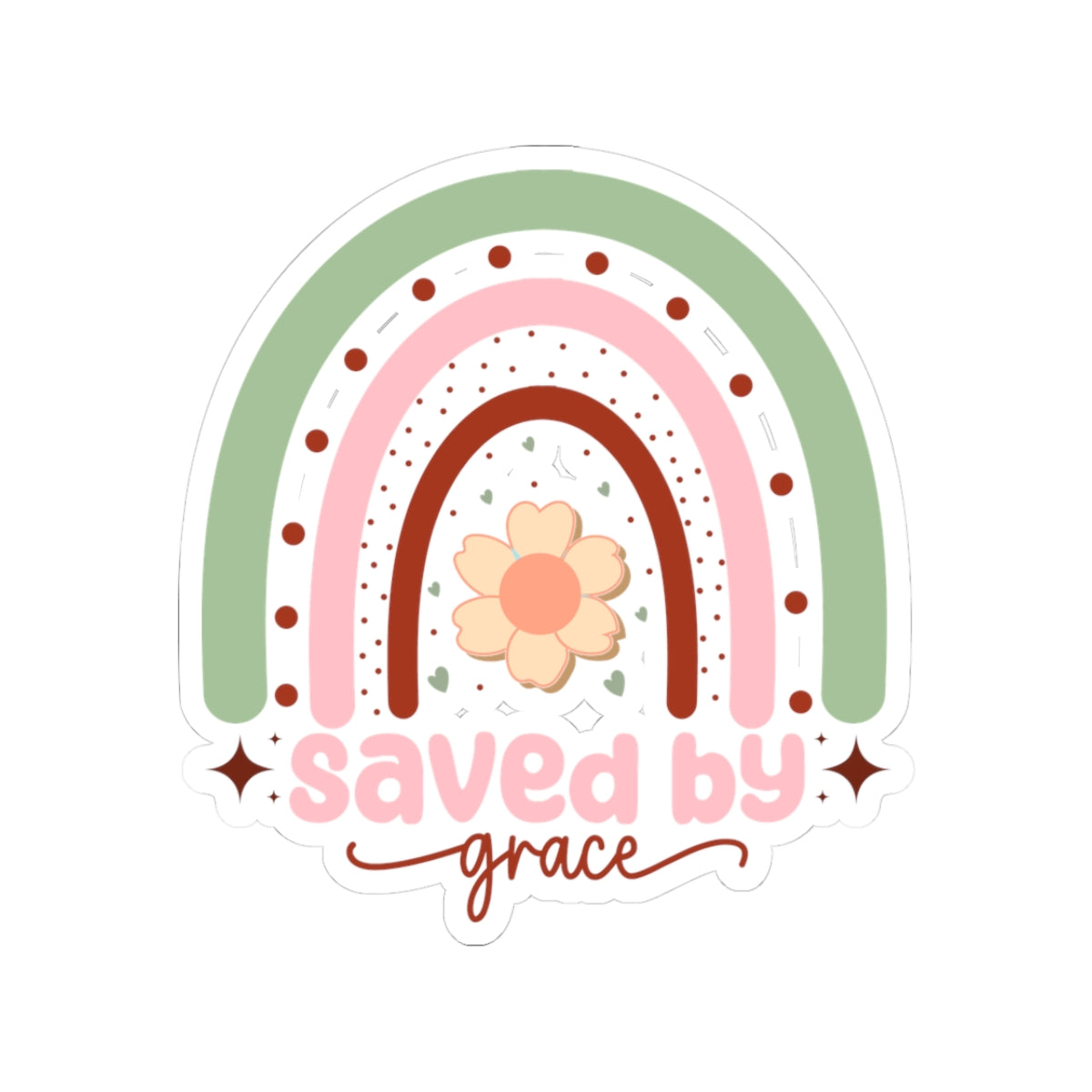 Saved By Grace Sticker